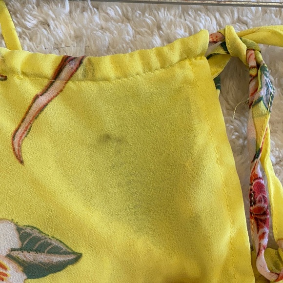 New York & Co yellow work attire blouse top shirt - Picture 7 of 11